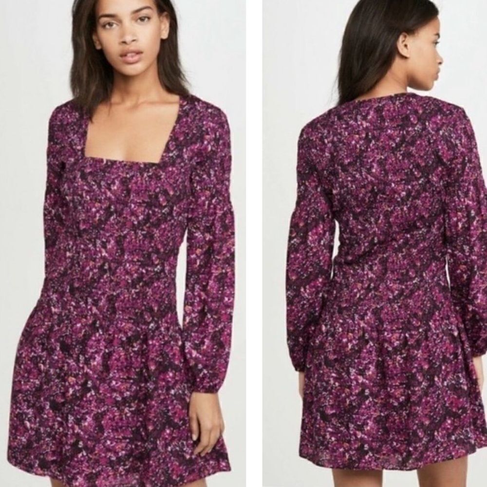 PARKER Tiara smocked long dress in Presley mosaic